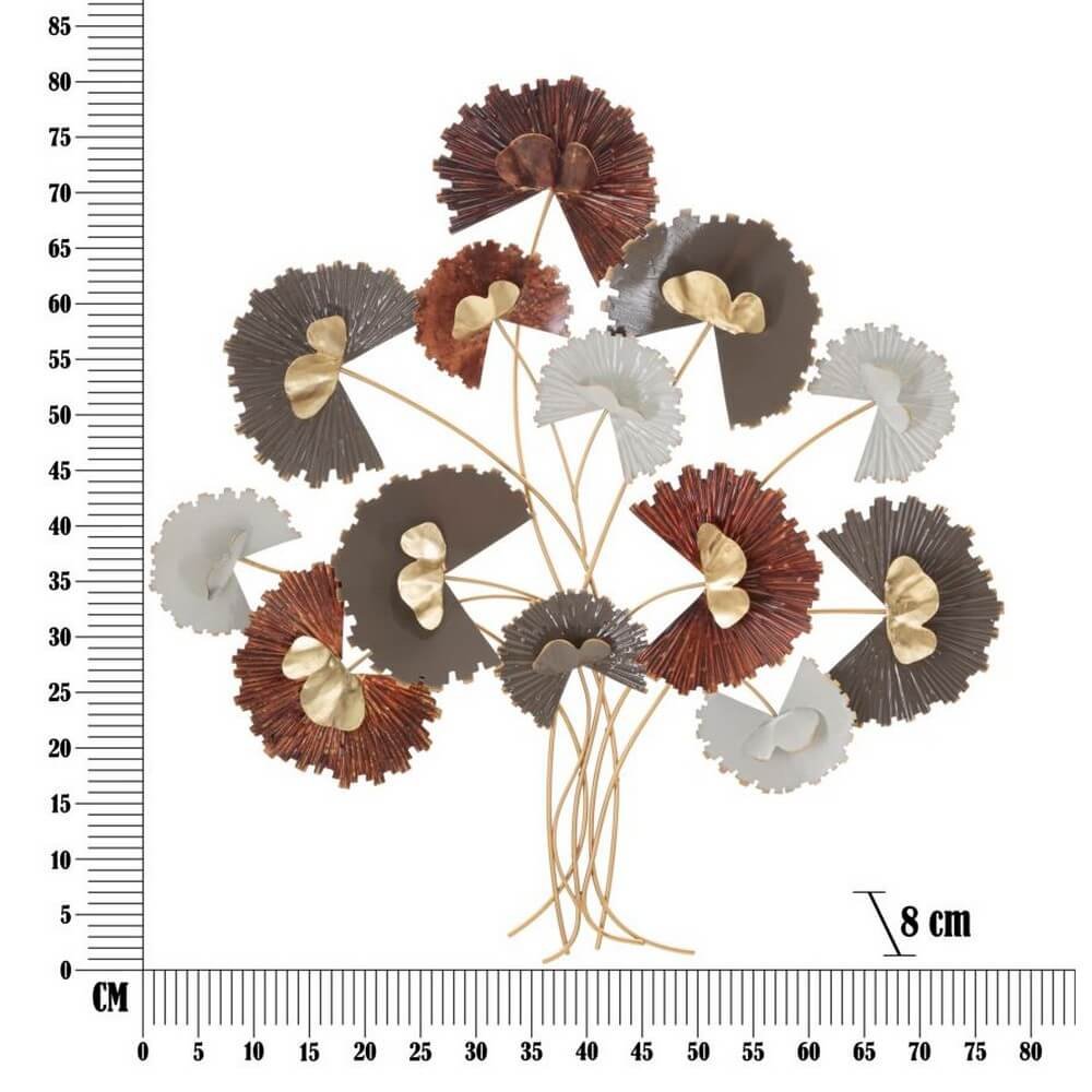 Decorazione Parete Ferro Reddy cm 78X8X80 - REDDY