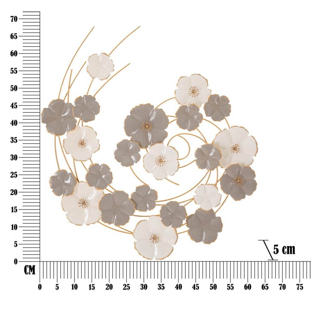 Decorazione Parete Ferro Design cm 63,5X5X67,9 - LOTLY