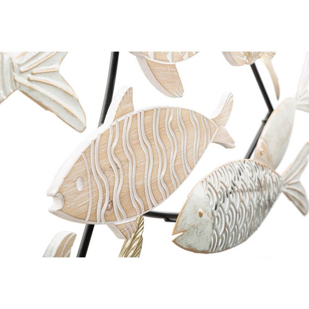 Decorazione Parete Ferro Regata Scura cm 132X3,8X76,8 - FISHY