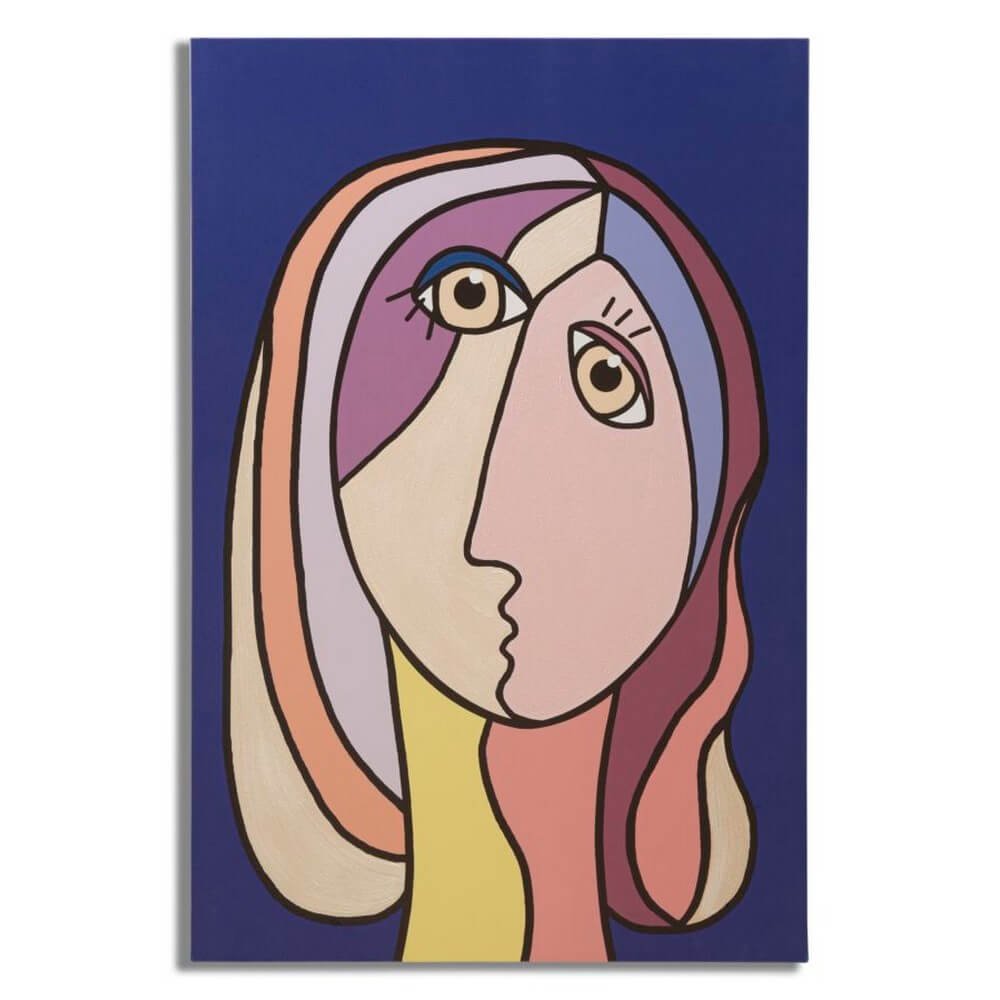 Stampa Dipinta Volti Nuovocm 60X3X90 - DOUBLE FACES