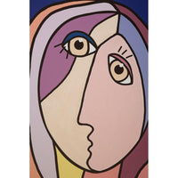 Stampa Dipinta Volti Nuovocm 60X3X90 - DOUBLE FACES