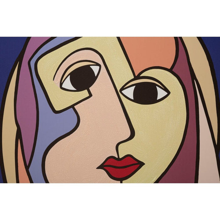 Stampa Dipinta Volti Nuovocm 60X3X90 - DOUBLE FACES