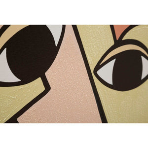 Stampa Dipinta Volti Nuovocm 60X3X90 - DOUBLE FACES