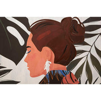 Stampa Dipinta Lucentecm 80X3X120 - LADY JUNGLE