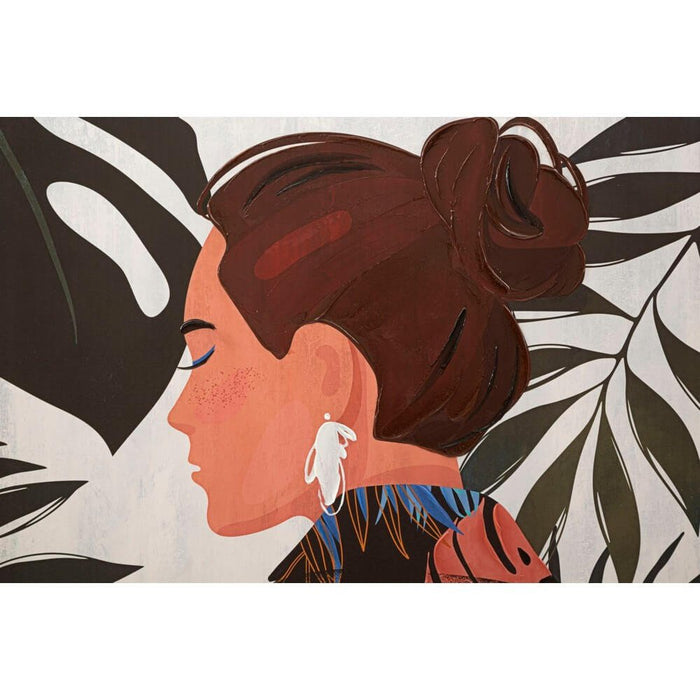 Stampa Dipinta Lucentecm 80X3X120 - LADY JUNGLE