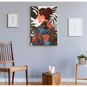 Stampa Dipinta Lucentecm 80X3X120 - LADY JUNGLE