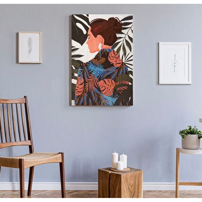 Stampa Dipinta Lucentecm 80X3X120 - LADY JUNGLE