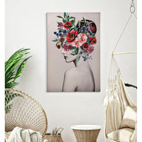 Stampa Dipinta Giunglacm 80X2,8X120 - LADY FLOWER