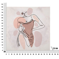 Stampa Dipinta Fiore cm 80X2,8X120 - LADY