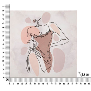 Stampa Dipinta Fiore cm 80X2,8X120 - LADY