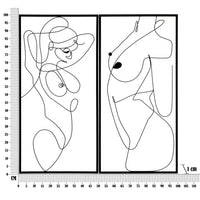 Stampa con Cornice Voltocm 35X2X47 - BODY SIMPLY