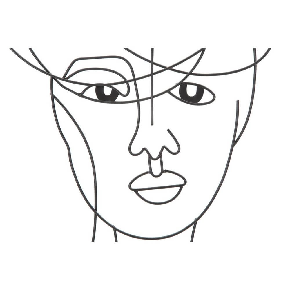 Decorazione Parete Ferro Coppia Semplice cm 70X1X100 - WOMAN SIMPLY