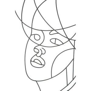 Decorazione Parete Ferro Coppia Semplice cm 70X1X100 - WOMAN SIMPLY