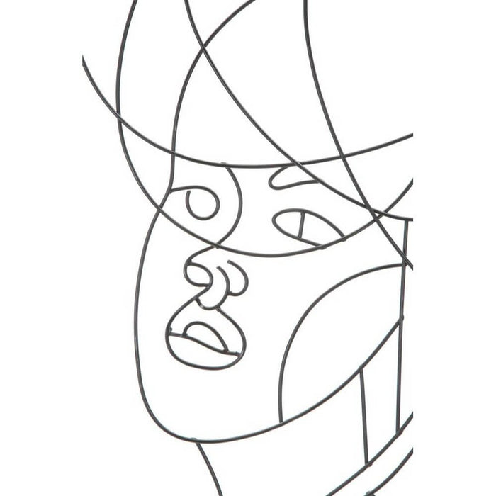 Decorazione Parete Ferro Coppia Semplice cm 70X1X100 - WOMAN SIMPLY