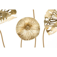 Decorazione Parete Ferro Tribale Semplice cm 60X1X80 - GOLD FLOWERS