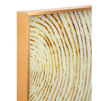 Decorazione Parete Ferro Fiori Oro cm 50X5X50 - WOODY