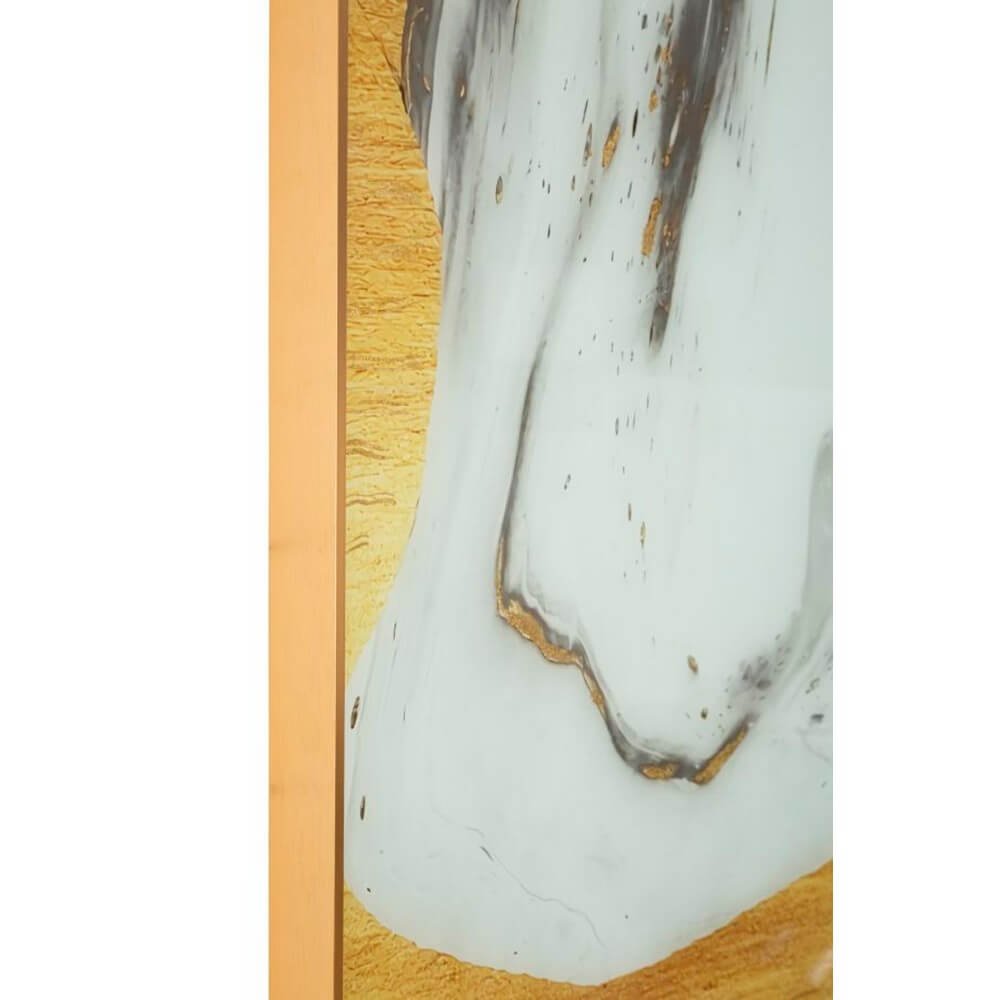 Decorazione Parete Vetro Cornice Legno cm 60X3,5X90 - GHOSTLY