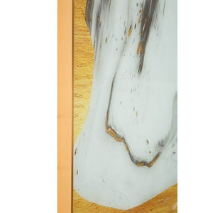 Decorazione Parete Vetro Cornice Legno cm 60X3,5X90 - GHOSTLY