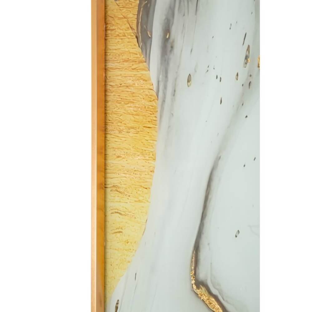 Decorazione Parete Vetro Cornice Legno cm 60X3,5X90 - GHOSTLY