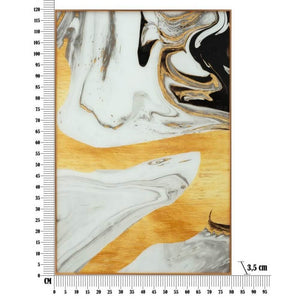 Decorazione Parete Vetro Cornice Legno cm 60X3,5X90 - GHOSTLY