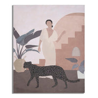 Dipinto su Tela Marrone cm 80X3,7X100 - LADY