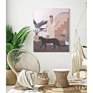 Dipinto su Tela Marrone cm 80X3,7X100 - LADY