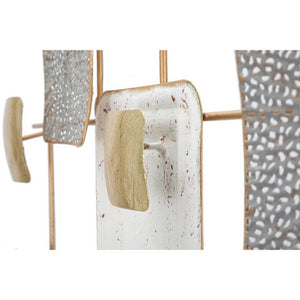 Decorazione Parete Ferro Decorativa cm 90,5X7,5X50 - CUBES