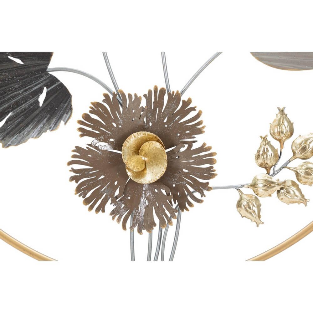 Decorazione Parete Ferro Fiore Semplice cm 45,5X3,5 - ROD