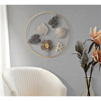 Decorazione Parete Ferro Fiore Semplice cm 45,5X3,5 - ROD