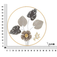 Decorazione Parete Ferro Fiore Semplice cm 45,5X3,5 - ROD