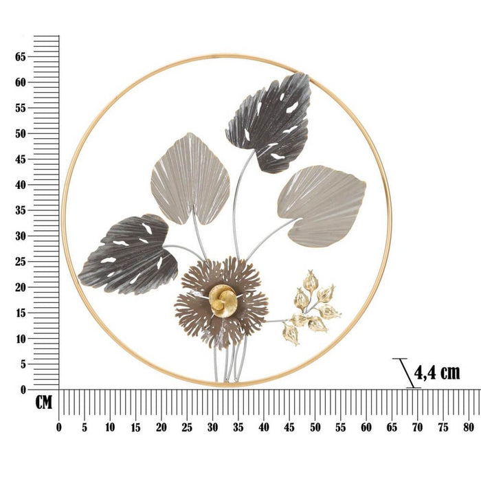 Decorazione Parete Ferro Fiore Semplice cm 45,5X3,5 - ROD