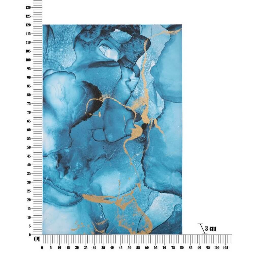 Decorazione Parete Ferro Tondo cm 78,5X5X74 - BLU REY