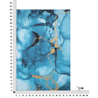 Decorazione Parete Ferro Tondo cm 78,5X5X74 - BLU REY