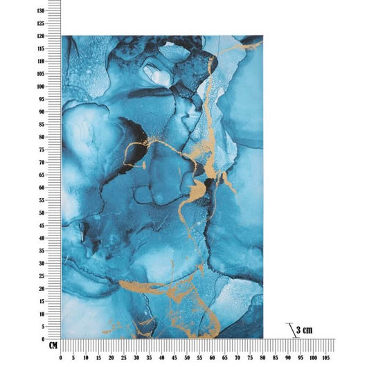 Decorazione Parete Ferro Tondo cm 78,5X5X74 - BLU REY