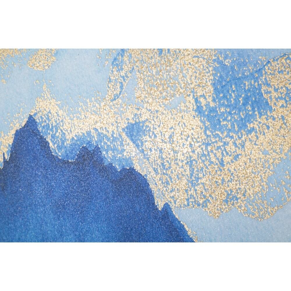 Stampa Dipinta Blu Reale cm 80X3X120 - MOUNTAIN TREE