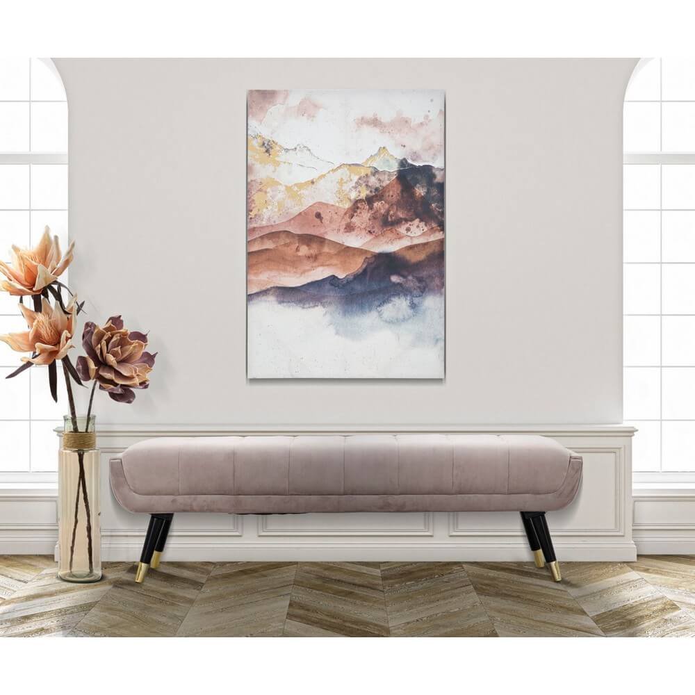 Stampa Dipinta Orizzonte cm 80X3X120 - BROWN MOUNTAIN