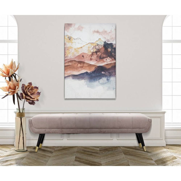 Stampa Dipinta Orizzonte cm 80X3X120 - BROWN MOUNTAIN