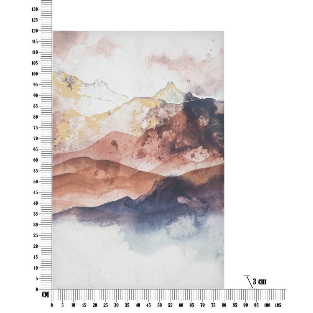 Stampa Dipinta Orizzonte cm 80X3X120 - BROWN MOUNTAIN