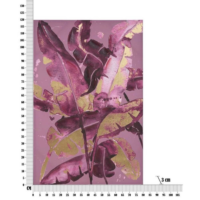 Stampa Dipinta Montagna Marrone cm 80X3X120 - DARK LEAVES