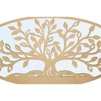 Decorazione Parete Albero della Vita Specchiato cm 120X2X60 - VITA MIRROR