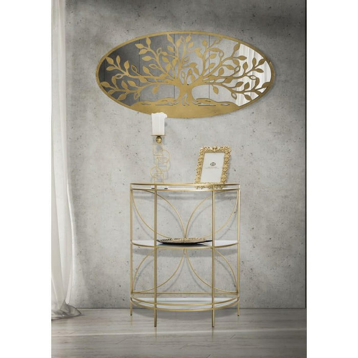 Decorazione Parete Albero della Vita Specchiato cm 120X2X60 - VITA MIRROR