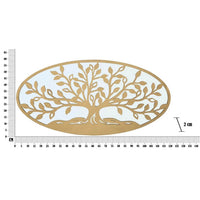 Decorazione Parete Albero della Vita Specchiato cm 120X2X60 - VITA MIRROR