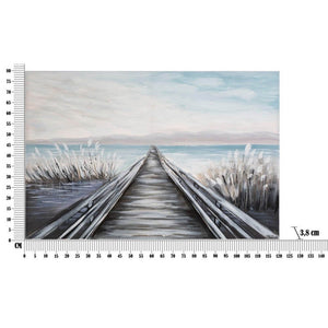 Dipinto su Tela Pontile cm 120X3,8X80 - PONTILE