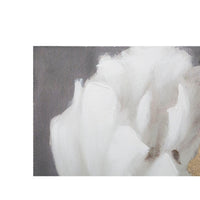 Dipinto su tela albero semplice cm 80X3,8X120 - WHITE/GOLD FLOWER