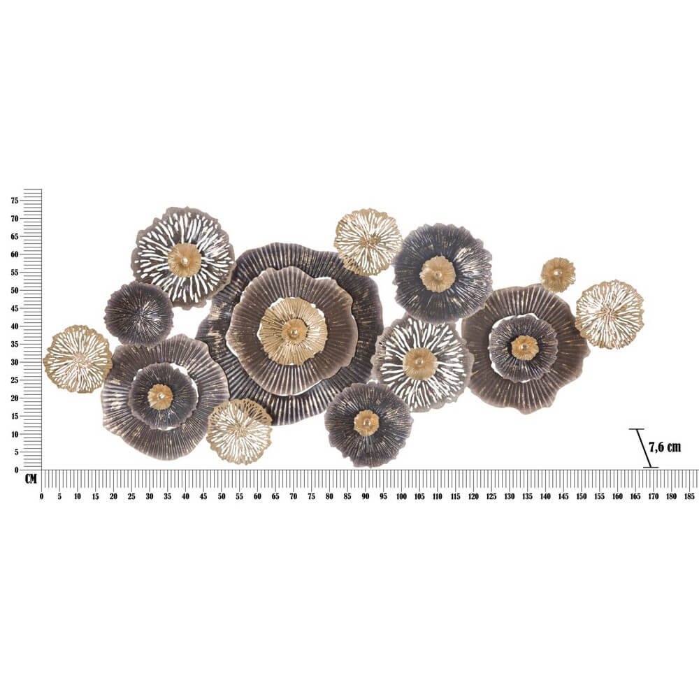 Decorazione parete ferro decorativo cm 167,6X7,6X73,5 - BROWNY