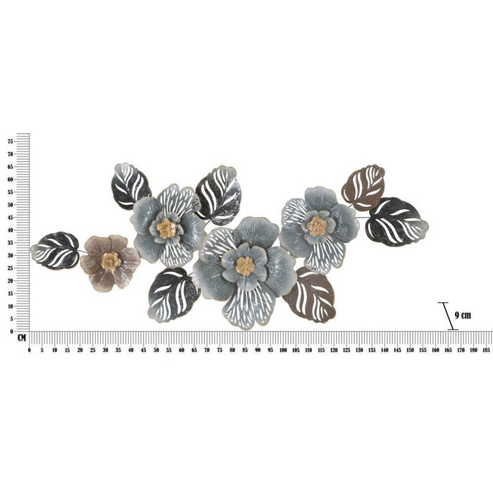 Decorazione parete ferro design cm 157,5X9X66,5 - GREYS