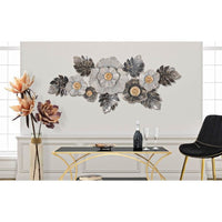 Decorazione parete ferro design cm 152X8,9X72,4 - EDY