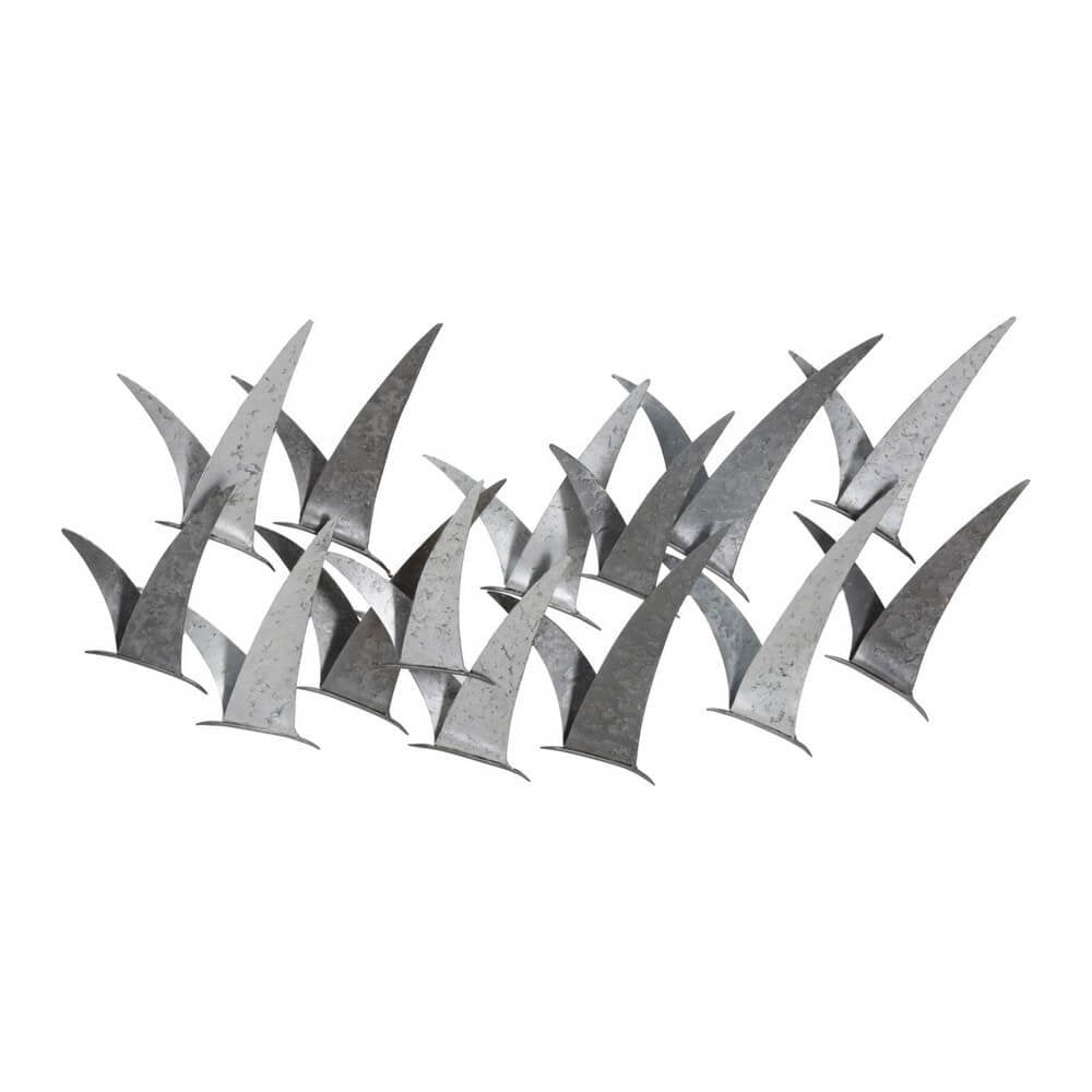 Decorazione parete ferro gabbiani cm 93X12,7X47,6 - GABBIANI