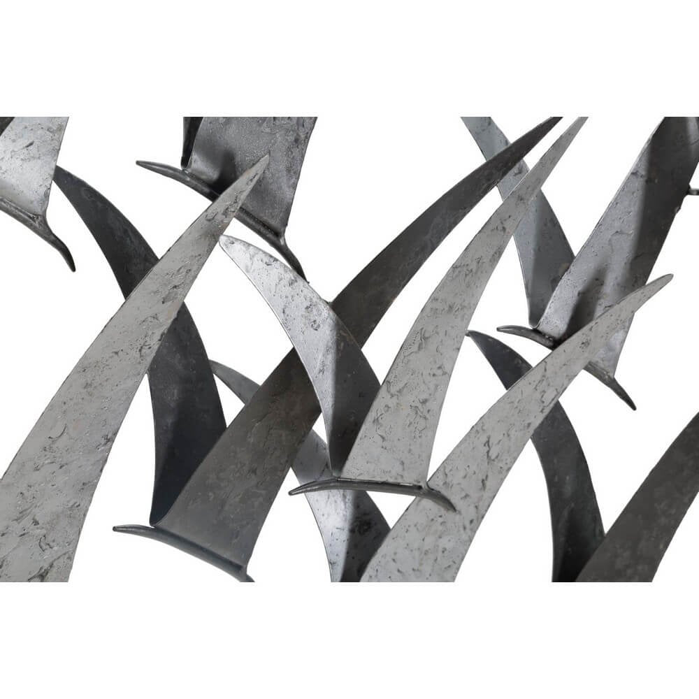 Decorazione parete ferro gabbiani cm 93X12,7X47,6 - GABBIANI