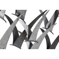 Decorazione parete ferro gabbiani cm 93X12,7X47,6 - GABBIANI